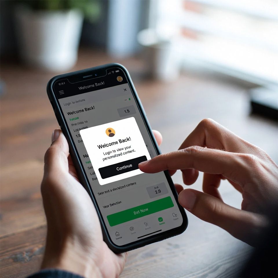 betting platform on a mobile device